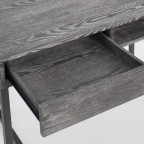 Smoke Gray Wood And Metal Javier Desk