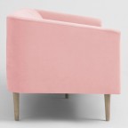 Blush Pink Channel Back Sacha Sofa