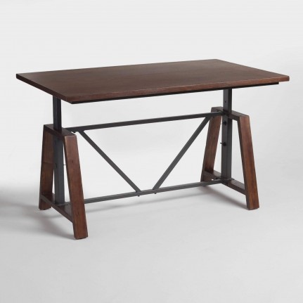 Wood Braylen Adjustable Height Work Table