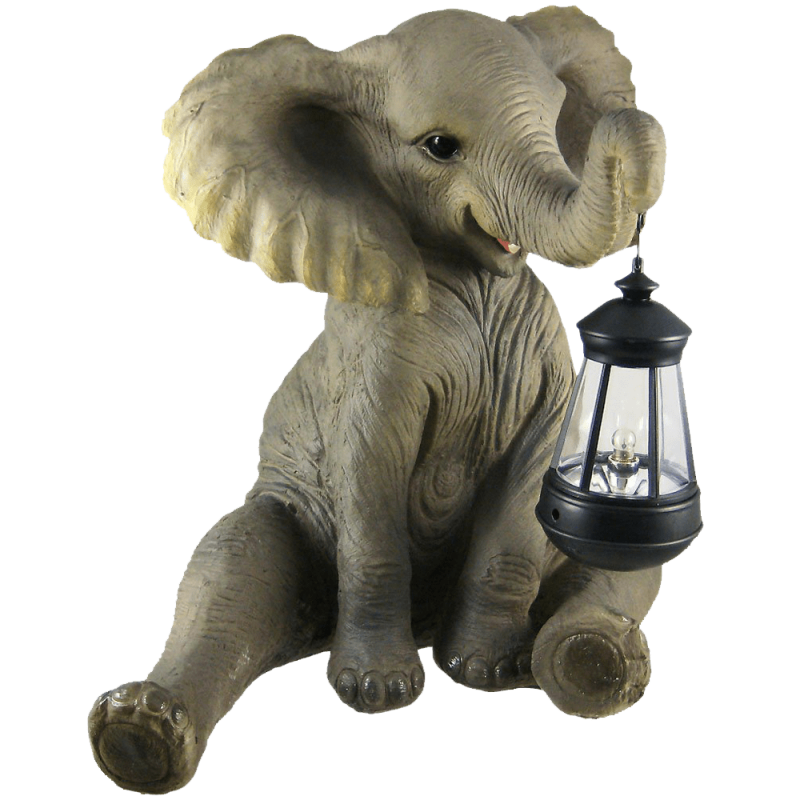 Garden Statue W- Lantern