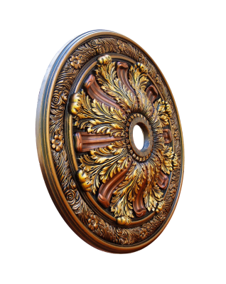 Hand Painted Ceiling Medallion 30 In