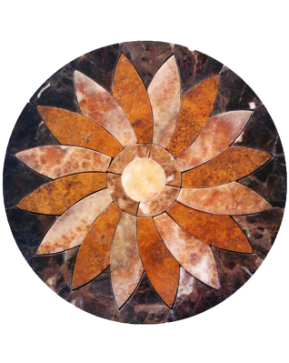 Tile Floor Medallion Marble Mosaic
