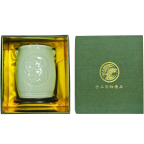 Chinese Dragon and Phoenix Celadon Ceramic Vase