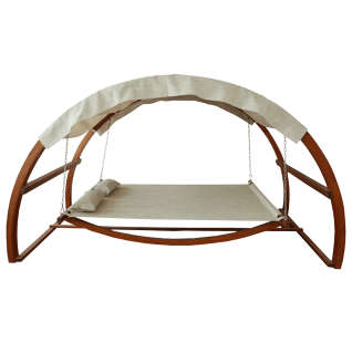 Leisure Season Swing Bed with Canopy