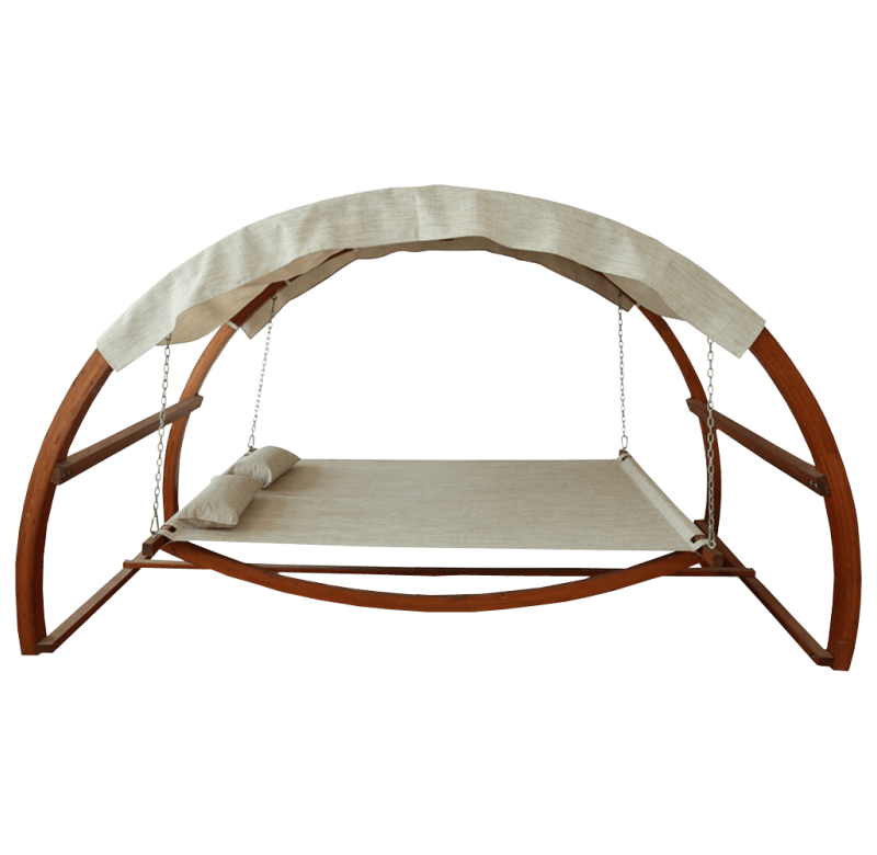 Leisure Season Swing Bed with Canopy