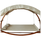 Leisure Season Swing Bed with Canopy