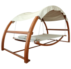 Leisure Season Swing Bed with Canopy