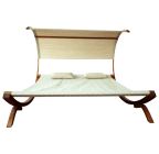 Leisure Season Sunbed with Canopy