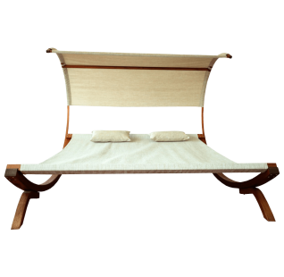Leisure Season Sunbed with Canopy