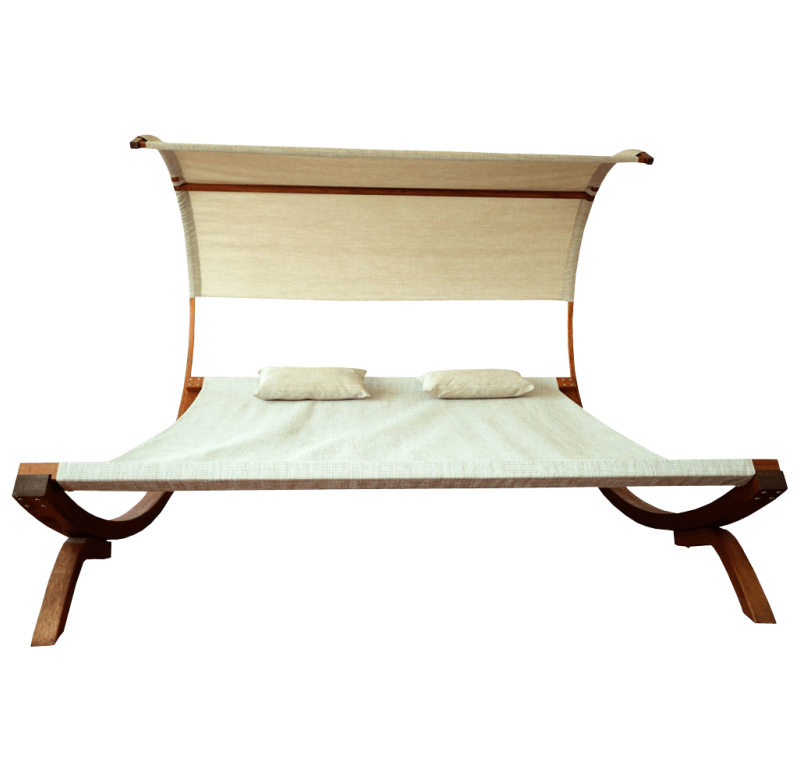Leisure Season Sunbed with Canopy