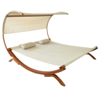 Leisure Season Sunbed with Canopy