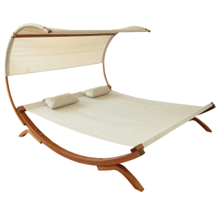 Leisure Season Sunbed with Canopy
