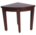 Oasis Bathroom Teak Corner Shower Seat Stool Chair Bench
