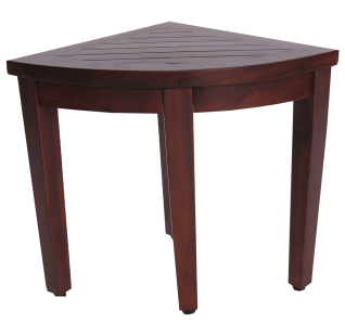 Oasis Bathroom Teak Corner Shower Seat Stool Chair Bench