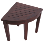 Oasis Bathroom Teak Corner Shower Seat Stool Chair Bench
