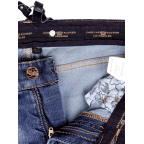 Fashion Womens Boyfriend Jeans Free Suspenders Light Blue Denim Pants