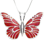 Butterfly Necklace Polymer Clay Jewelry