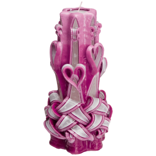 Large Handmade Paraffin Carved Candle