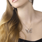 Butterfly Necklace Polymer Clay Jewelry