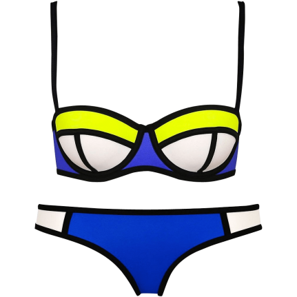 GLove Bright Diving Suit Material-neoprene Bikini Set