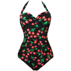 Cocoship 50s Retro Vintage Swimwear Monokinis