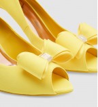 ALIFAIR Bow detail peep-toe courts