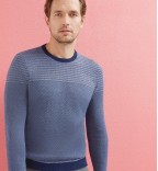 DYNAMO Striped crew neck jumper
