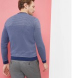 DYNAMO Striped crew neck jumper