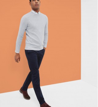 EXMOOR Micro print trousers