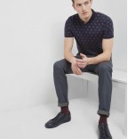 FELLA Diamond print polo shirt