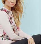 KARLIA Blossom Jacquard cardigan