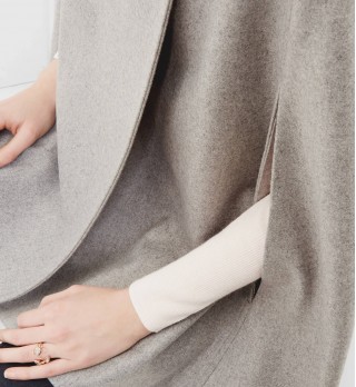 AILLAA Wool wrap over cape