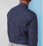 KIRKCUD Floral jacquard cotton shirt 