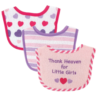 Luvable Friends I Love Mommy and Daddy Baby Bibs
