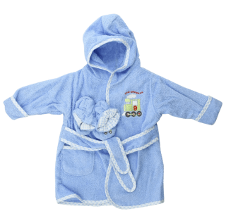 Spasilk Hooded Terry Bathrobe with Booties