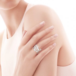 Olive leaf band ring
