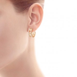 Open hoop earrings