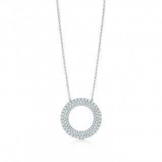 Three-row circle pendant