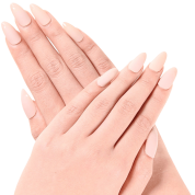 Ejiubas Grey Color Matte with Glossy Finish Nail Tips