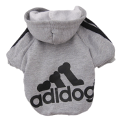 Zehui Pet Dog Cat Sweater Puppy T-Shirt Warm Hoodies Coat Clothes Apparel Black S