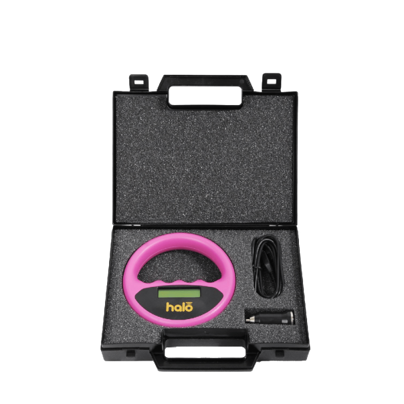 HALO PET MICROCHIP SCANNER MID06(PINK in a Carry Case with Car Charger) 