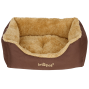 Leopet® HTBT03 Dog Bed DIFFERENT SIZES and COLOURS (Brown,-S) 