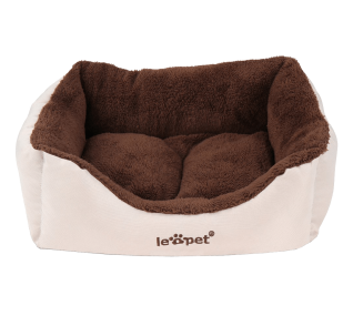 Leopet® HTBT03 Dog Bed DIFFERENT SIZES and COLOURS (Brown,-S) 