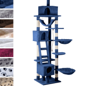 Leopet® KBD010 2beige Cat Tree Scratching Post Kitten Climbing Exercise Activity Centre Sisal Leight ca.230cm