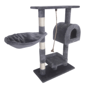 Leopet® KBM001 2grau Cat Tree Scratching Post Kitten Climbing Exercise Activity Centre Sisal