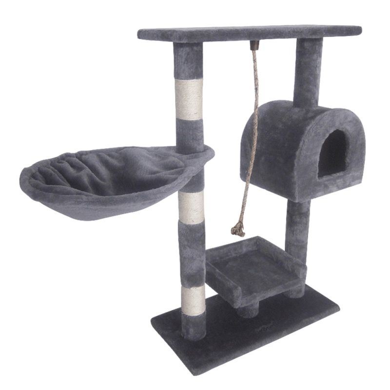 Leopet® KBM001 2grau Cat Tree Scratching Post Kitten Climbing Exercise Activity Centre Sisal
