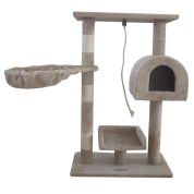Leopet® KBM001 2grau Cat Tree Scratching Post Kitten Climbing Exercise Activity Centre Sisal