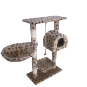 Leopet® KBM001 2grau Cat Tree Scratching Post Kitten Climbing Exercise Activity Centre Sisal