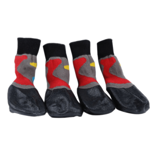 Black Water Proofing Dog Boots Pet Shoes Dogs Snow Booties 