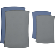 PetFusion Pet Food Mat in Premium FDA Grade Silicone (Large, Grey) 